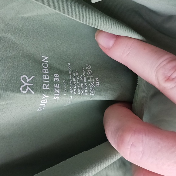 Sage Green Ruby Ribbon Cami 38 - Picture 2 of 2